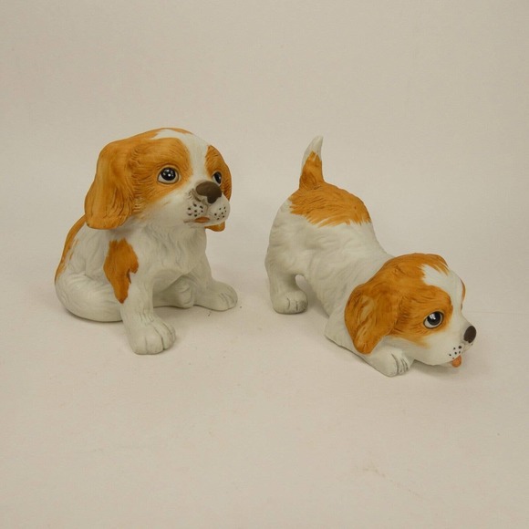 Homeco “1407” Cocker Spaniel Figurines set of 2-puppies KDJX# - Picture 5 of 13